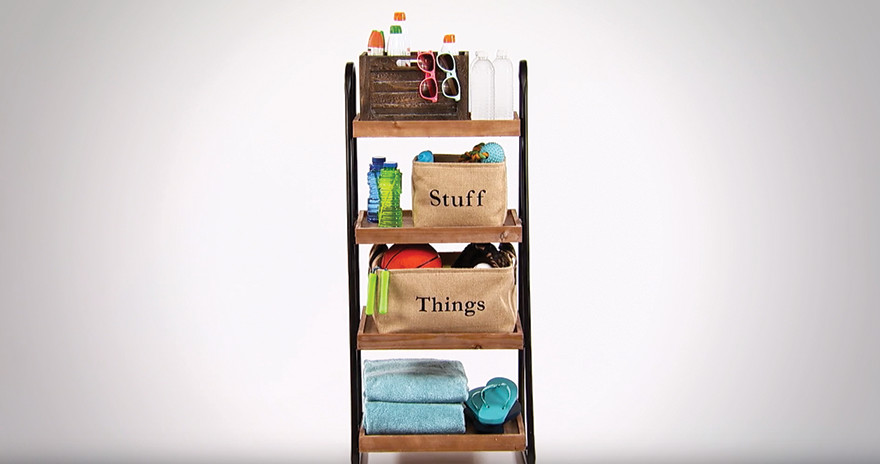 finished product with organized shelves
